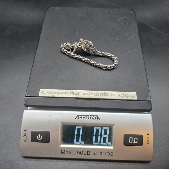 Trump Pence 2016 Campaign Charm Bracelet Women Silver Tone Rhinestone MAGA - Picture 5 of 5